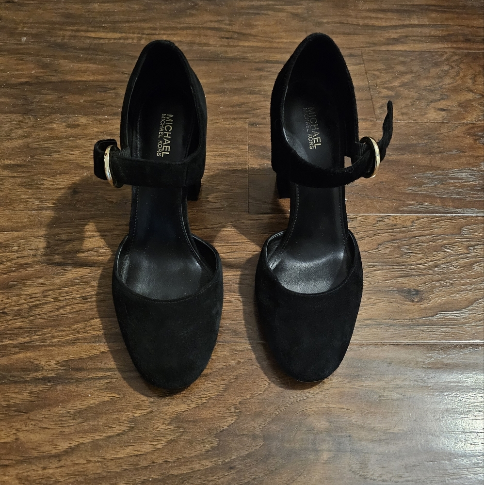 Michael Kors Black Suede Heels